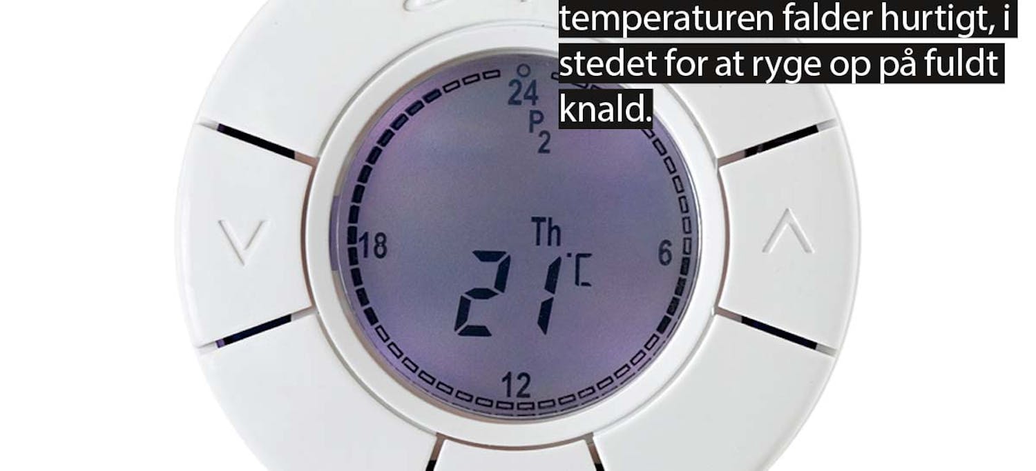 Ventilationsanlæg: Moderne termostater Ventilationsanlæg: Moderne termostater